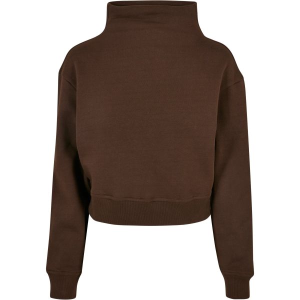 Urban Classics Ladies - Organic Short High Neck Pullover