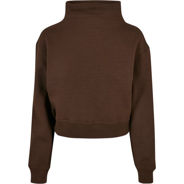 Urban Classics Ladies - Organic High Neck Pullover salvia