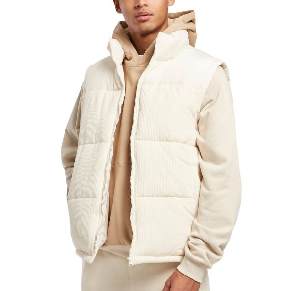 Urban Classics - KORD Puffer Vest white sand