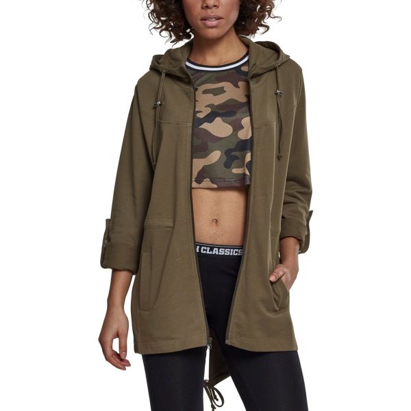 Urban Classics Ladies - SWEAT Terry PARKA Zip Hoody