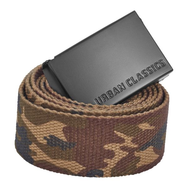 Urban Classics - Ceinture CANVAS extra longue 140cm camo