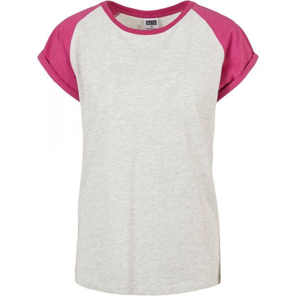 Urban Classics Ladies - RAGLAN Contrast Top sand rose