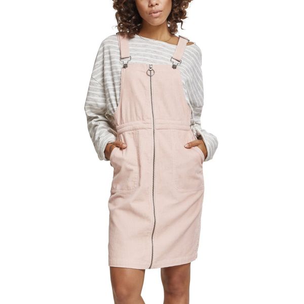 Urban Classics Ladies - Dungaree Latzhose Kord Kleid