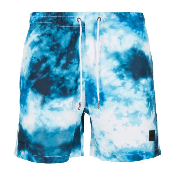 Urban Classics - PATTERN Swim Shorts palm leaves