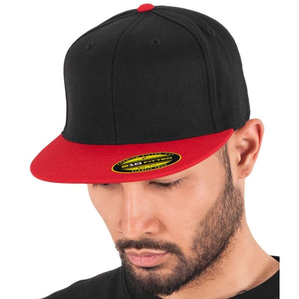 Flexfit Premium 210 Fitted Cap - black / grey