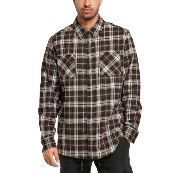 Urban Classics - Checked Roots Shirt brown