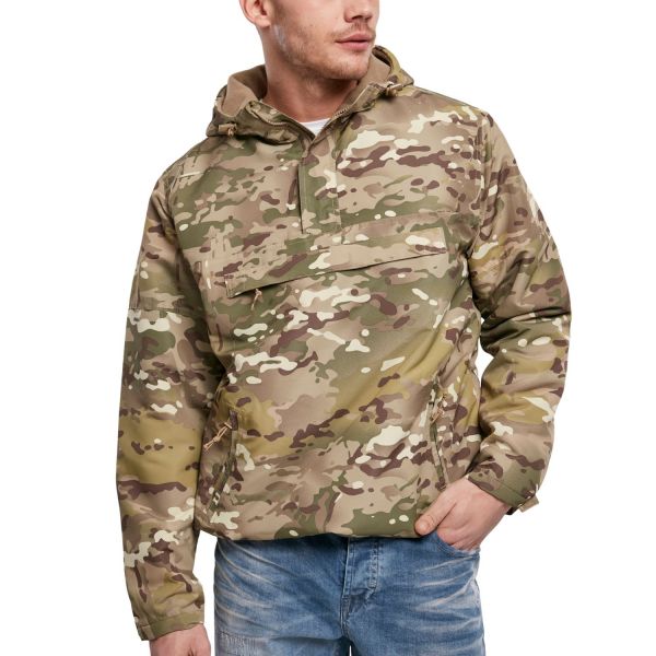 Brandit WINDBREAKER Pull-Over Army Windjacke, gefüttert