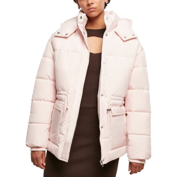 Urban Classics Ladies - Waisted Puffer Winter Jacke