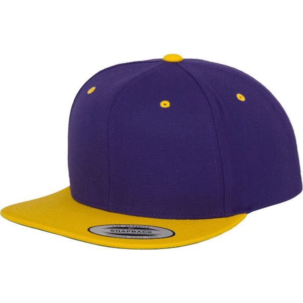Flexfit Classic 2-Tone Snapback Cap - heather grey / royal