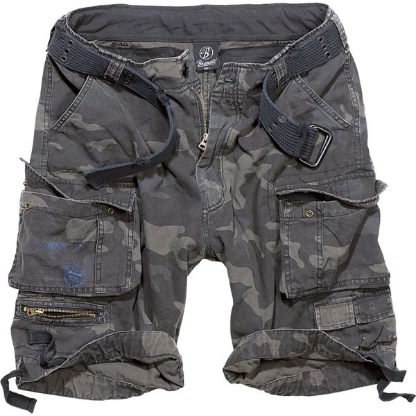 Brandit SAVAGE Vintage Worker Cargo Army Shorts dark camo