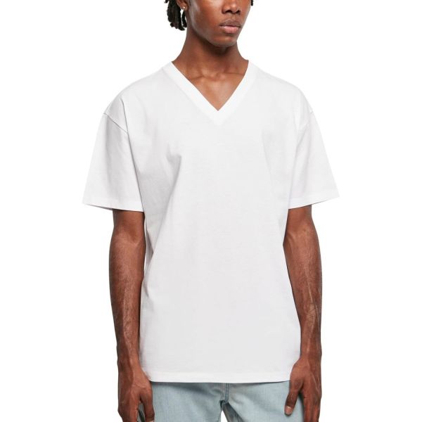 Urban Classics - Oversized V-Neck Shirt beige