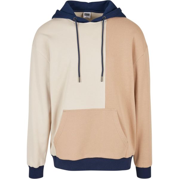 Urban Classics - Oversized Color Block Hoody beige