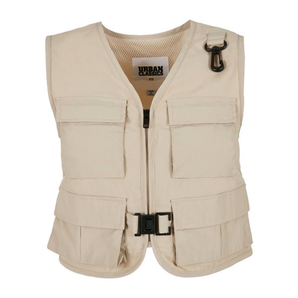 Urban Classics Femme - Short Tactical Veste beige