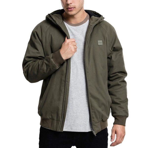 Urban Classics - Hooded Cotton Zip Winterjacke
