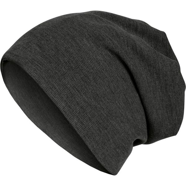 Urban Classics Rib 2in1 Beanie - heather gris