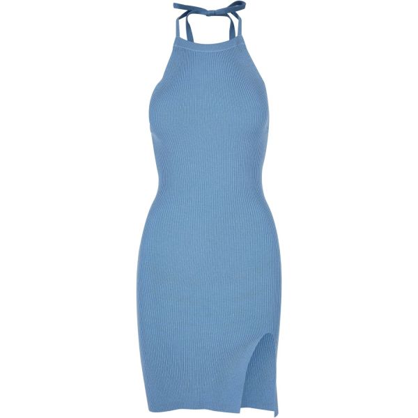 Urban Classics Ladies - RIB KNIT Neckholder Mini Kleid