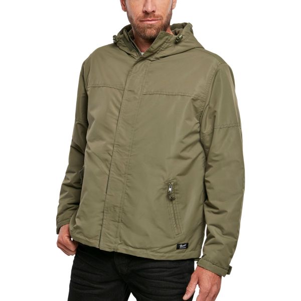 Brandit - Zipped Winter Jacket Windbreaker wood camo