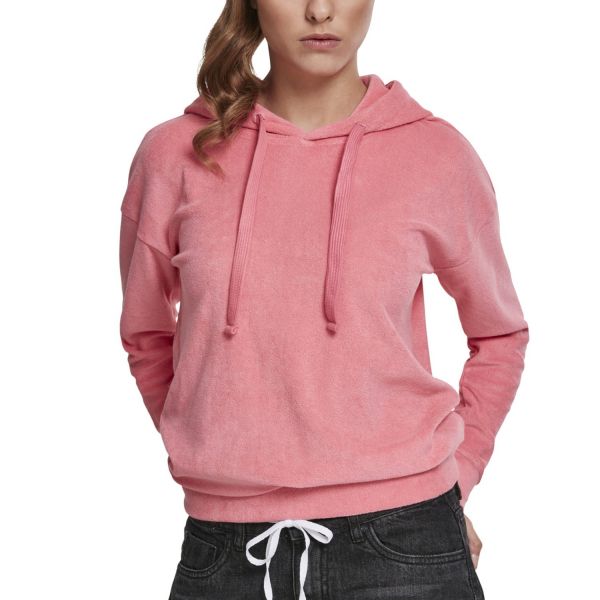 Urban Classics Ladies - TOWEL Terry Hoody pink