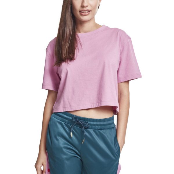 Urban Classics Ladies - Short Oversized Top cool pink
