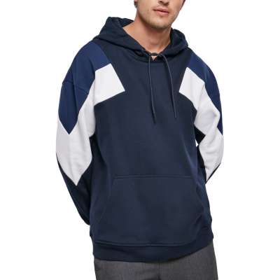 Urban Classics Felpa Uomo Upper Block Hoody – Due Colori, Tessuto Morbidoso, Stile Anni '80