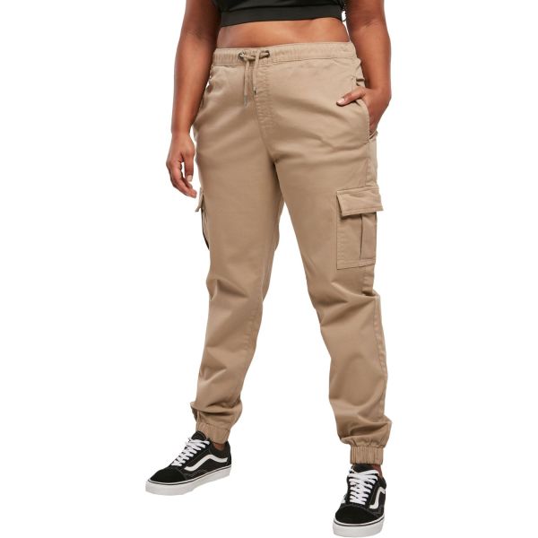 Urban Classics Ladies - High Waist Cargo Comfort Sweatpants