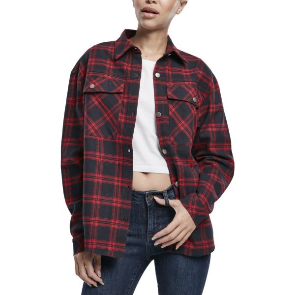 Urban Classics Ladies - FLANELL Oversized Overshirt