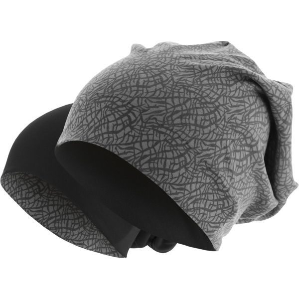 Urban Classics Printed Jersey Reversible Slouch Beanie