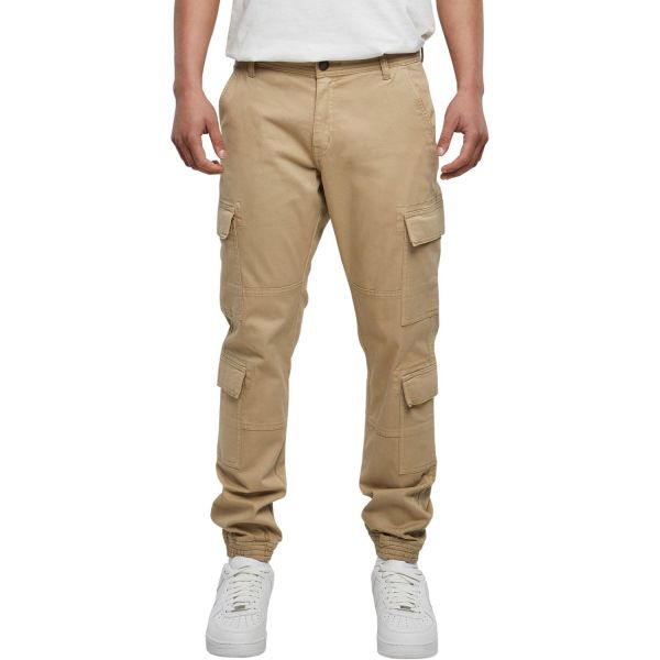 Urban Classics - Double Cargo Twill Jogging Pantalon beige