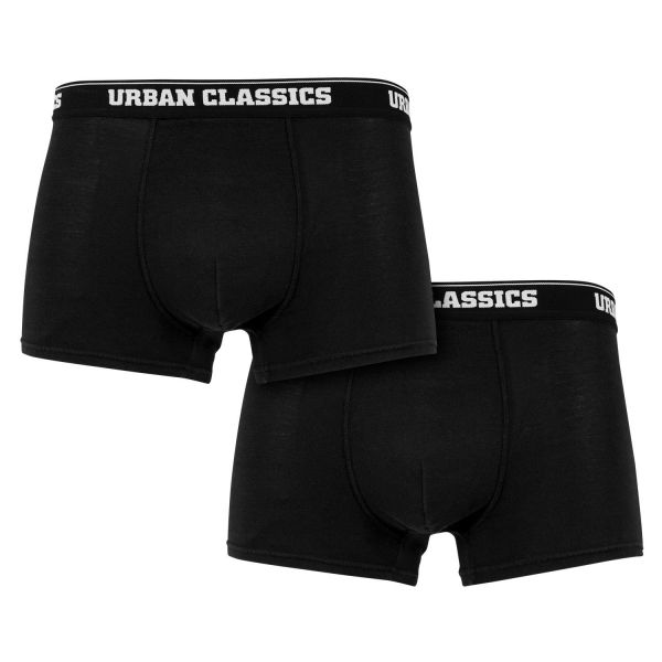 Urban Classics - MODAL Boxer Shorts 2er Pack schwarz