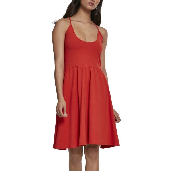 Urban Classics Ladies - Spaghetti Stretch Sommer Kleid