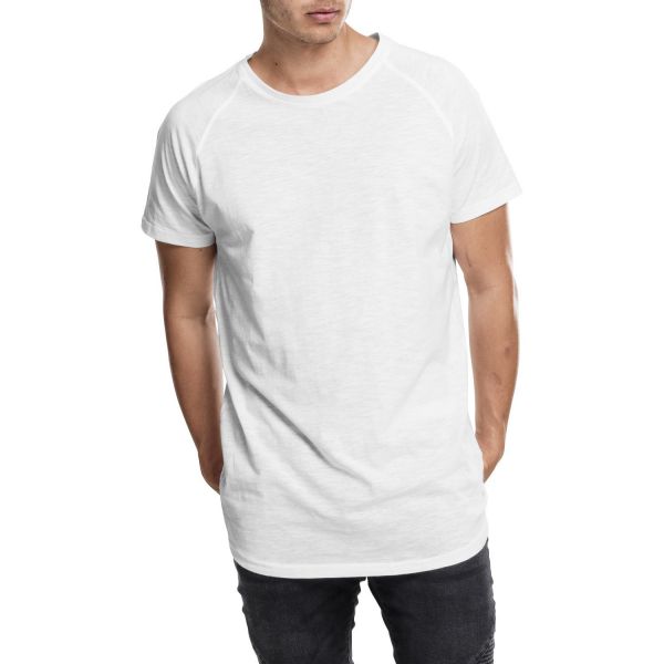Urban Classics - SHAPED Long Slub Raglan Tee rouge