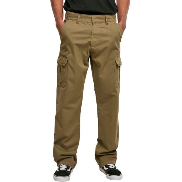 Urban Classics - Straight-Leg Cargo Pants olive