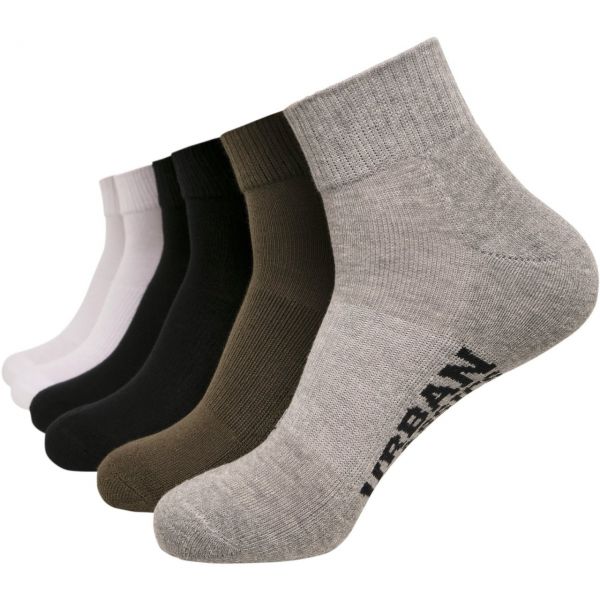 Urban Classics - High Sneaker Unisex socks 6-pack black