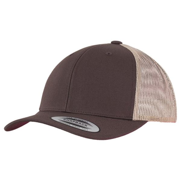 Flexfit RETRO Trucker Snapback Cap - charcoal / black