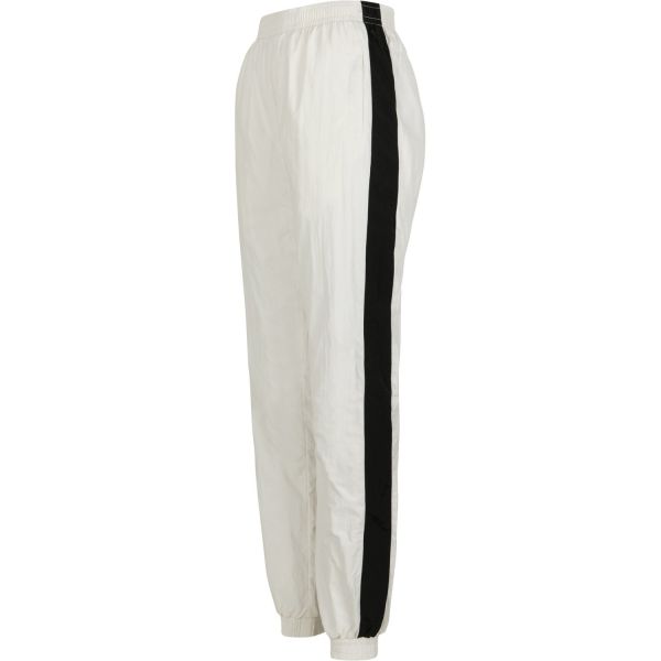 Urban Classics Ladies - CRINKLE Track Pants white