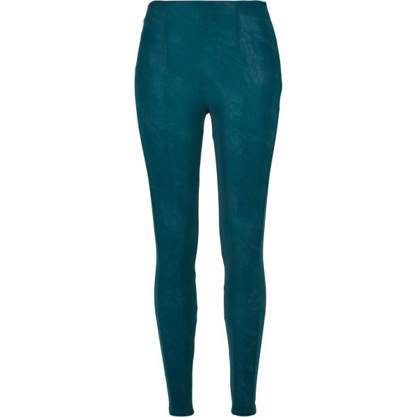 Urban Classics Ladies - Washed Faux Leather Pants jasper
