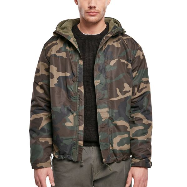 Brandit - Zipped Winter Jacket Windbreaker wood camo