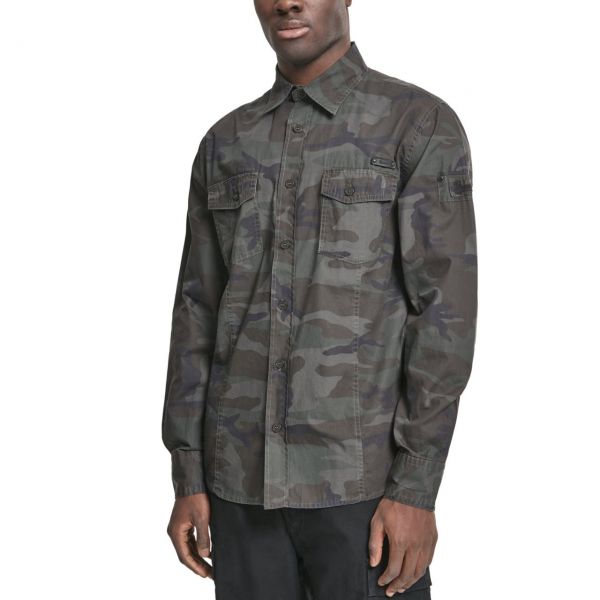 Brandit - WORKER Slim-Fit Chemise dark camo