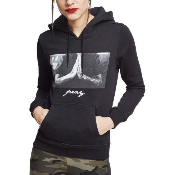 Mister Tee Ladies Fleece Hoody - PRAY noir