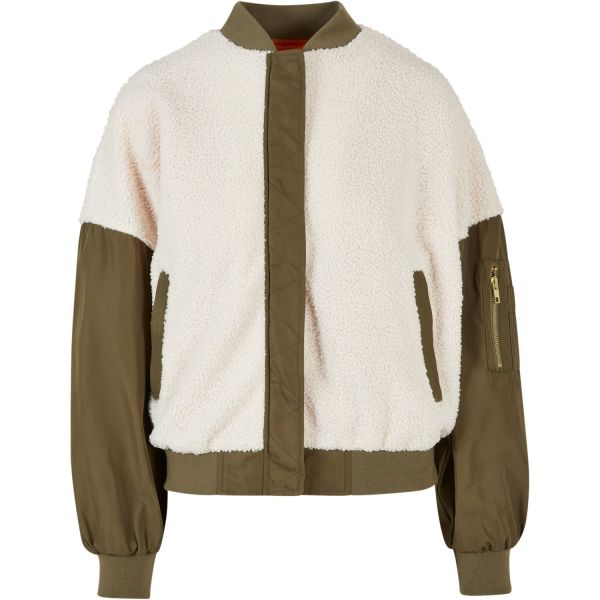 Urban Classics Ladies - Oversized Sherpa Bomber Jacket