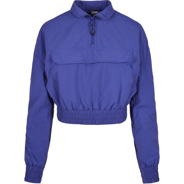 Urban Classics Ladies - Crinkle Pull Over Windbreaker Jacket