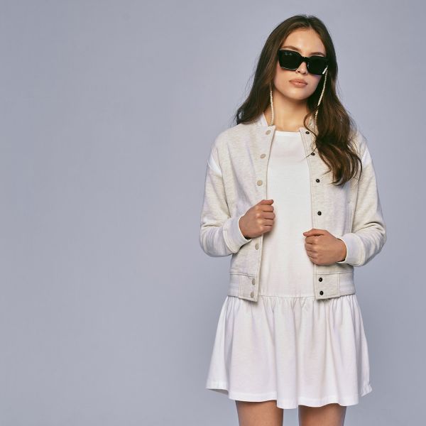 Urban Classics Ladies - INSET College Sweat Jacke