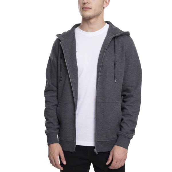 Urban Classics - Basic Sweat Zip Hoody port rouge