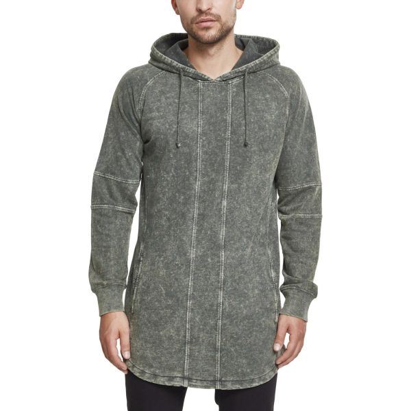 Urban Classics - Terry Acid Washed Long Hoody goldenoak