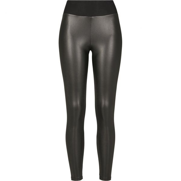 Urban Classics Ladies - High Waist Faux Leather Leggings