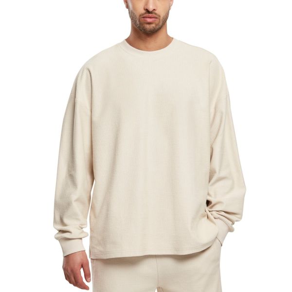 Urban Classics - Rib Terry Boxy Sweatshirt softseagrass