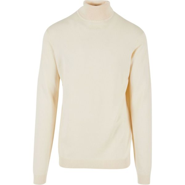 Urban Classics - Knitted Roll Neck Sweater whitesand