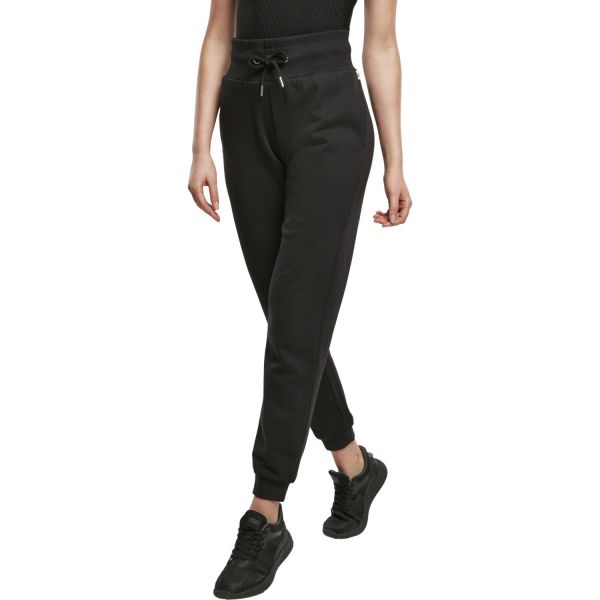 Urban Classics Ladies - Organic High Waist Sweatpants black