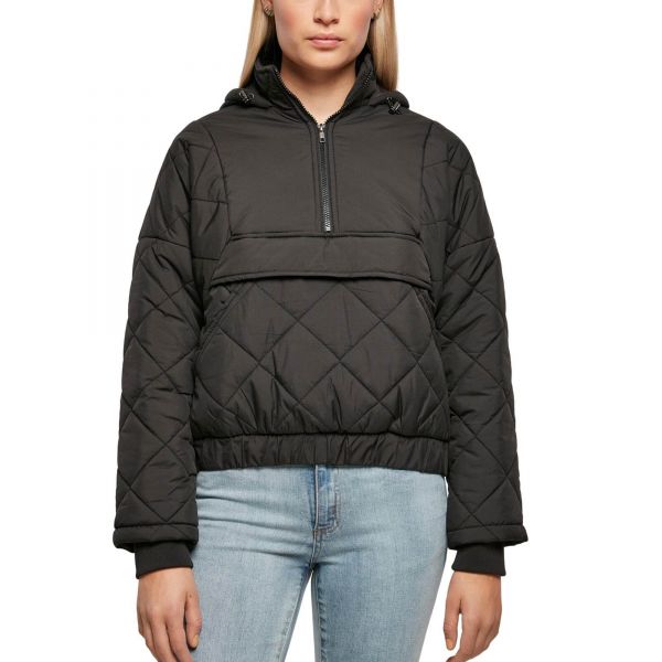 Urban Classics Ladies - Oversized Diamond Pull-Over Jacket