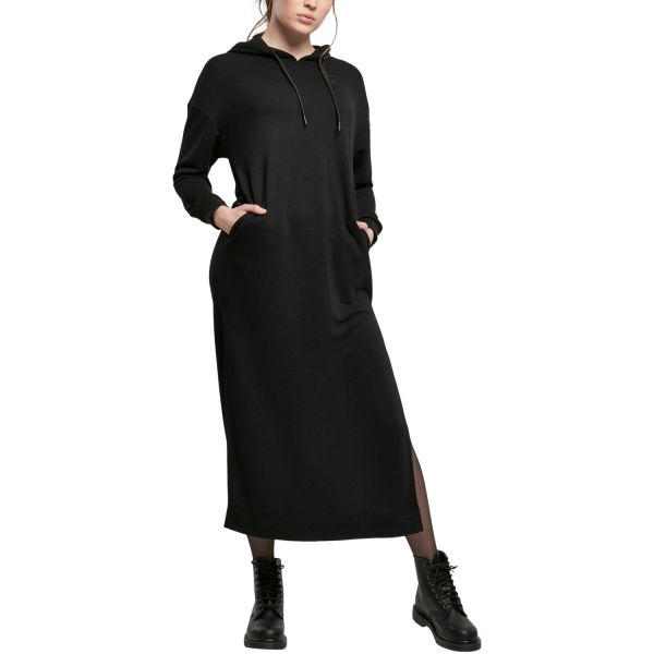 Urban Classics Ladies - MODAL Hoody Long Dress black